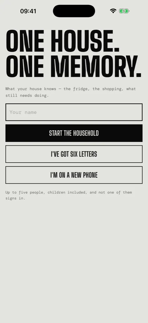 The front door: a name, or six letters to join